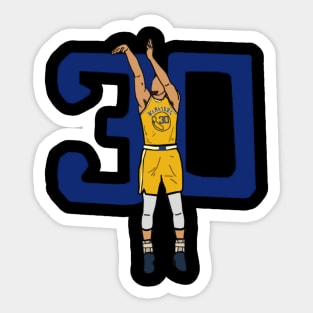 Steph Curry 30 - NBA Golden State Warriors Sticker